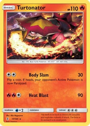 Turtonator 17/145 - SM Guardians Rising Reverse Holofoil