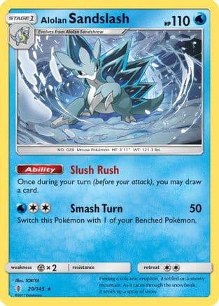 Alolan Sandslash 020/145 - SM Guardians Rising Reverse Holofoil