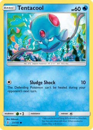 Tentacool 023/145 - SM Guardians Rising Reverse Holofoil