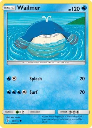 Wailmer 029/145 - SM Guardians Rising Reverse Holofoil