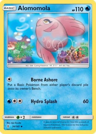 Alomomola 036/145 - SM Guardians Rising Reverse Holofoil