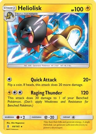 Heliolisk 44/145 - SM Guardians Rising Reverse Holofoil