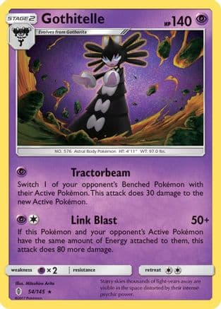 Gothitelle 054/145 - SM Guardians Rising Reverse Holofoil