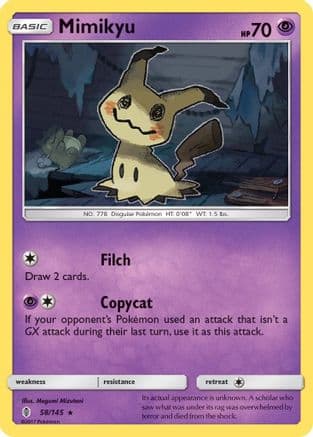 Mimikyu 058/145 - SM Guardians Rising Reverse Holofoil