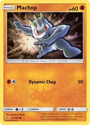 Machop 063/145 - SM Guardians Rising Reverse Holofoil