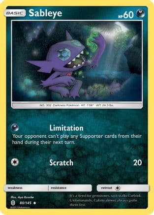 Sableye 080/145 - SM Guardians Rising Reverse Holofoil