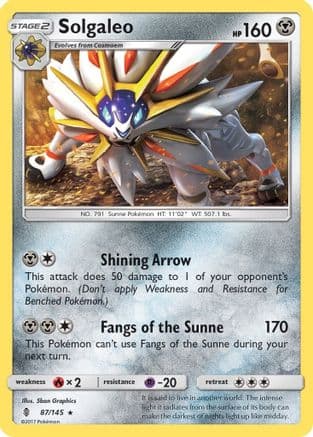Solgaleo 087/145 - SM Guardians Rising Reverse Holofoil