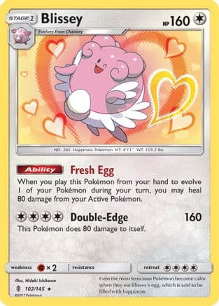 Blissey 102/145 - SM Guardians Rising Reverse Holofoil