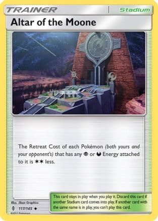 Altar of the Moone 117 - Reverse Holofoil SM Guardians Rising - Uncommon