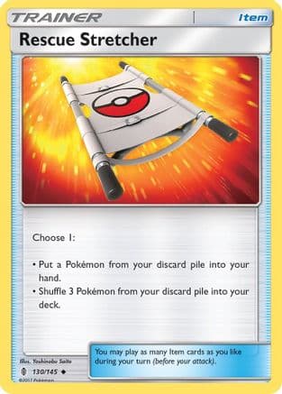 Rescue Stretcher 130 - Reverse Holofoil SM Guardians Rising - Uncommon