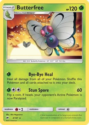 Butterfree 003/147 - SM Burning Shadows