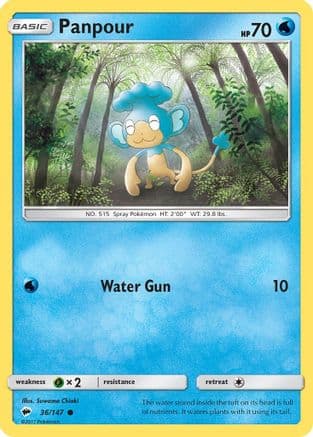 Panpour 036/147 - SM Burning Shadows Reverse Holofoil