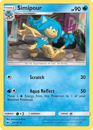 Simipour 37/147 - SM Burning Shadows Reverse Holofoil