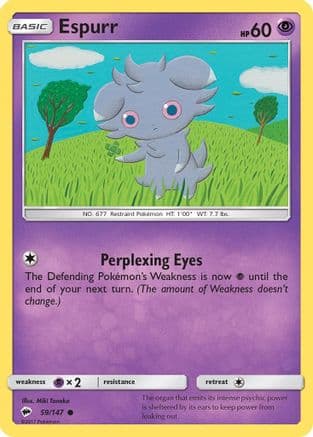 Espurr 059/147 - SM Burning Shadows Reverse Holofoil