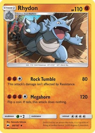 Rhydon 066/147 - SM Burning Shadows