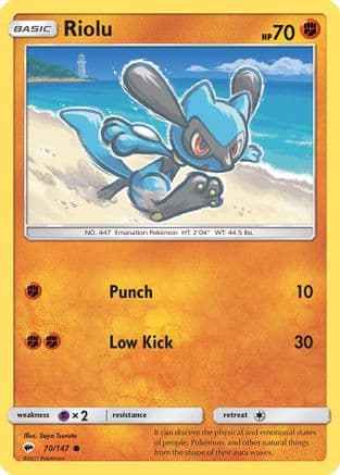 Riolu 070/147 - SM Burning Shadows Reverse Holofoil