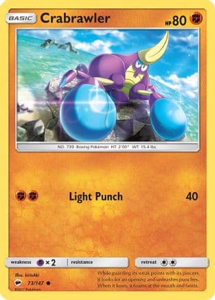 Crabrawler 073/147 - SM Burning Shadows Reverse Holofoil