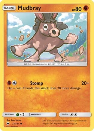 Mudbray 077/147 - SM Burning Shadows Reverse Holofoil