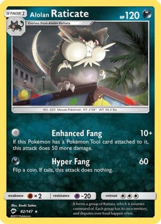 Alolan Raticate - SM Burning Shadows