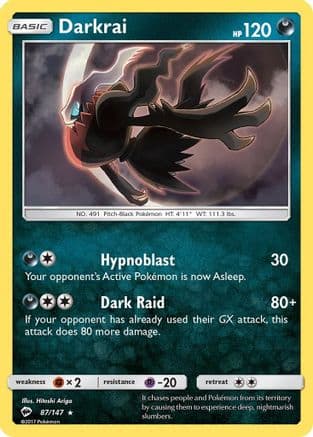 Darkrai 087/147 - SM Burning Shadows Reverse Holofoil