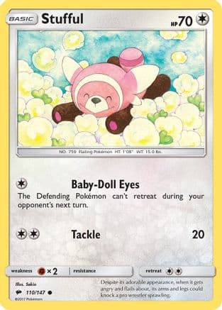 Stufful 110/147 - SM Burning Shadows Reverse Holofoil