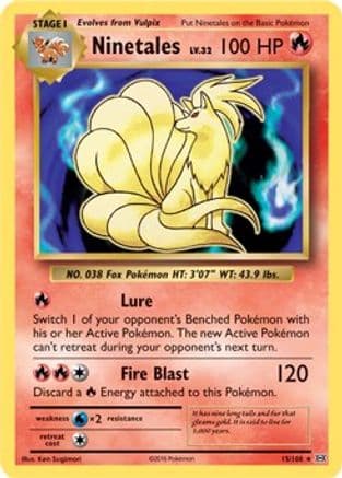 Ninetales - 15/108 (XY Evolutions) (Non-Holo)/108 Deck Exclusives - Rare