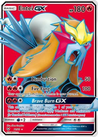 Entei GX (Full Art) 071 - Holofoil Shining Legends - Ultra Rare