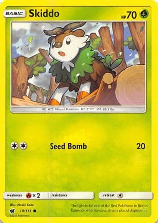 Skiddo 010/111 - SM Crimson Invasion Reverse Holofoil