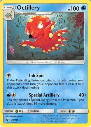 Octillery 23/111 - SM Crimson Invasion Reverse Holofoil