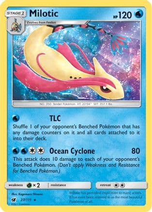 Milotic 027/111 - SM Crimson Invasion Reverse Holofoil