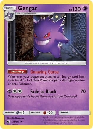 Gengar 038/111 - SM Crimson Invasion Reverse Holofoil