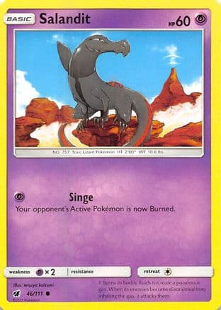 Salandit 046/111 - SM Crimson Invasion Reverse Holofoil