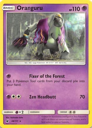 Oranguru - Reverse Holofoil SM Crimson Invasion - Rare
