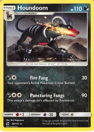 Houndoom 059/111 - SM Crimson Invasion Reverse Holofoil