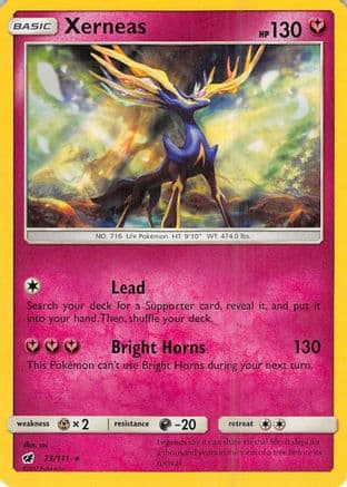 Xerneas 073/111 - SM Crimson Invasion Reverse Holofoil