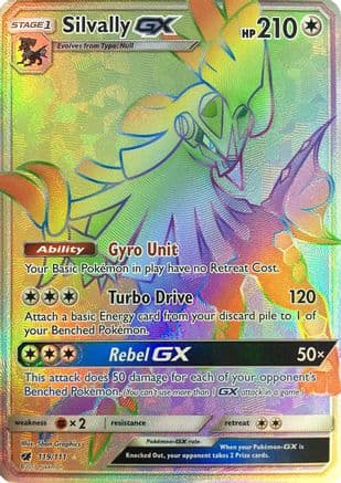 Silvally GX (Secret) 119/111 - SM Crimson Invasion Holofoil