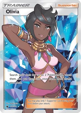 Olivia (Full Art) 111/111 - SM Crimson Invasion Holofoil