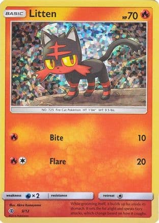 Litten 3/12 - McDonalds Promos 2017 Holofoil