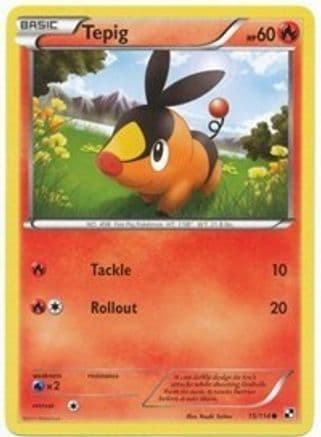 Tepig (Cosmos Holo) 15/114 - League & Championship Cards Holofoil