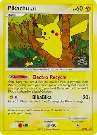 Pikachu DP16 DP16- Countdown Calendar Promos Holofoil