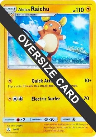 Alolan Raichu SM65 SM65- Jumbo Cards Holofoil
