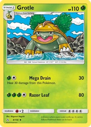 Grotle 008/156 - SM Ultra Prism Reverse Holofoil