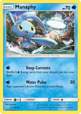 Manaphy 042/156 - SM Ultra Prism Reverse Holofoil