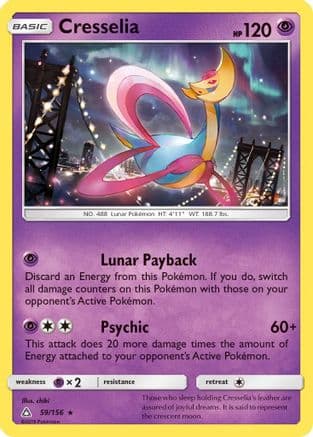 Cresselia 059/156 - SM Ultra Prism Reverse Holofoil