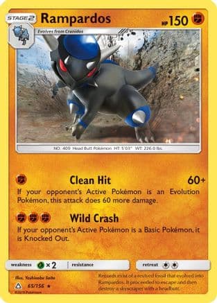 Rampardos 065/156 - SM Ultra Prism Reverse Holofoil