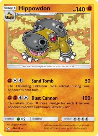 Hippowdon 69/156 - SM Ultra Prism Reverse Holofoil