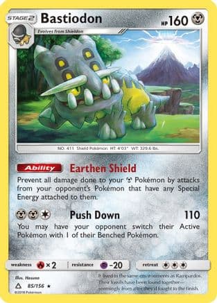 Bastiodon 085/156 - SM Ultra Prism Reverse Holofoil