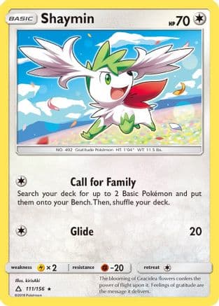 Shaymin 111/156 - SM Ultra Prism Reverse Holofoil