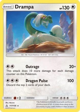 Drampa 117/156 - SM Ultra Prism Reverse Holofoil