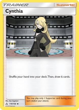 Cynthia 119/156 - SM Ultra Prism Reverse Holofoil